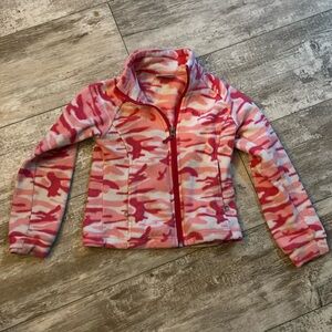 Columbia Girls XS Pink Camo Fleece Jacket